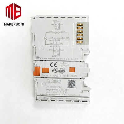 Thiết bị đầu cuối đầu vào tương tự 2 kênh Beckhoff EL3062 với dải 0-10V và độ phân giải 12-bit